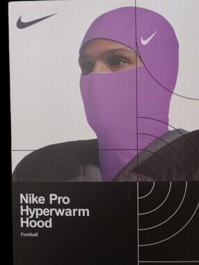 Nike Pro Hyperwarm Hood - Purple with White Swoosh